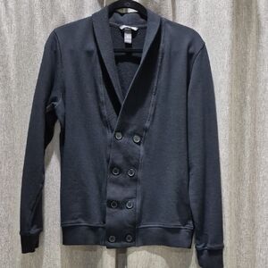 H&M Men's Black Double-Breasted Cardigan Size: S Small Good Condition